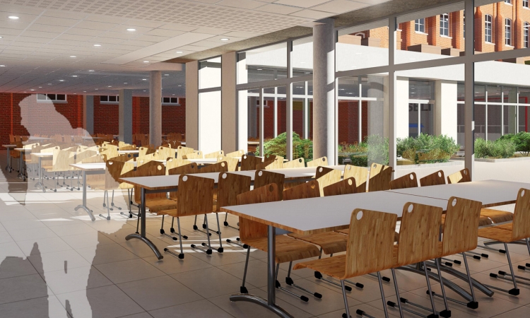Construction of a campus and a school restaurant